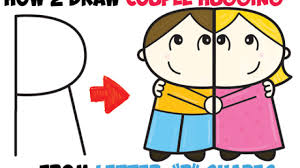 Exklusive produkte aus der cartoon® kollektion jetzt bei mybestbrands! How To Draw Cartoon Couple Girl And Boy Hugging From Letter R Shapes Easy Step By Step Drawing Tutorial For Kids How To Draw Step By Step Drawing Tutorials