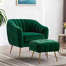 Made with premium velvet fabric, comfortable for skin touch. Amazon Com Green Chair