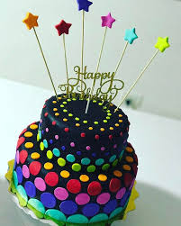 Moderno Bizcocho De Cumpleaños Para Hombre Happy Neon Birthday Maria Luisa Con Una Decoracion Extra Moderna 3122862817 Tortas De Cumpleanos Para Ninas Tartas Para Ninos Tortas De Cumpleanos De Neon
