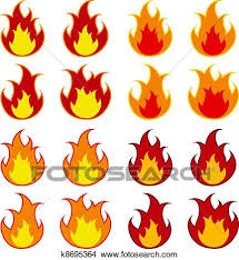 160,549 flame clip art images on gograph. Vector Fire Flames Clipart K8695364 Fotosearch