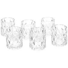 50 fresh images of square glass vases bulk kendallquack com description. Koyal Wholesale 3 Tall Clear Modern Multifaceted Glass Candle Holders Set Of 6 Votives Bulk Tealight Holders Walmart Com Walmart Com