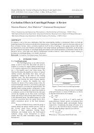 Changes in the liquid pressure in the pump turn the liquid into vapor. Pdf Cavitation Effects In Centrifugal Pumps A Review