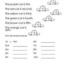 We did not find results for: Ordinal Number Worksheets And Printables