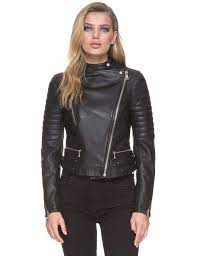 Ryan Zippers Asymmetric Double Asymmetrical Leather Jacket Leather Jacket Leather Jacket Black