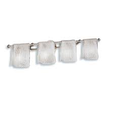 The evanson collection offers a variety of vanity lighting fixtures with an attractive brushed nickel finish. Kichler Lighting Drapes Collection 4 Light Brushed Nickel Bath Vanity Light Overstock 13445579