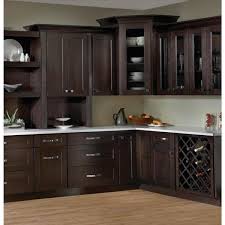 The cabinet depth measurement will be the length measurement for the shelf side brackets. Krosswood Doors Modern Espresso Plywood Shaker Stock Ready To Assemble Wall Wine Rack Kitchen Cabinet 30 In W X 18 In D H X 12 In D Se Wrc3018 The Home Depot