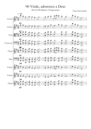 Check spelling or type a new query. Hino 96 Ccb Hinario 5 Orquestrado Sheet Music For Violin Flute Cello Tuba Viola Mixed Ensemble Download And Print In Pdf Or Midi Free Sheet Music Musescore Com