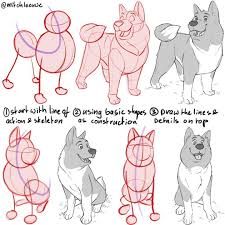 Made This Dog Tutorial To Show The Steps With Construction Planning To Do Some Character Design Tutorial Cartoon Character Design Character Design Animation