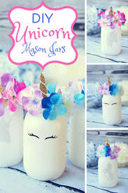 Looking For A Cute Diy Unicorn Project Check Out These Adorable Unicorn Mason Jars This Post Includes A Tutoria Diy Jar Crafts Mason Jar Diy Mason Jar Crafts