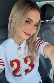 Rocking McCaffrey's jersey!!! Go Niners!!!