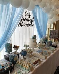 Baby Shower Ideas For Boys Decorations Theme Parties 50 Www Naiep Com Adventure Baby Shower Airplane Baby Shower Adventure Baby Shower Theme