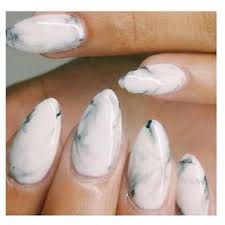 Black And White Marble Nails Short Sisco Berluti Almond Nails Designs Almond Nails Cute Nails