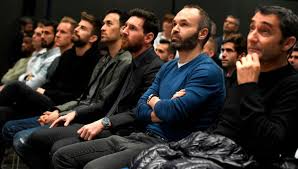 Image result for INiesta bids farewell to barca