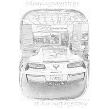 Corvette stingray model coloring page. Pin On Adult Colouring And Emp Designs