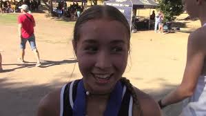 Elijah Rojas of Simi Valley 1st Place Boys 5K Large School Yellow at ASICS  Clovis Invitational