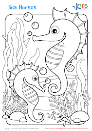 Sea Horses Coloring Page Horse Coloring Pages Coloring Pages Free Coloring Pages