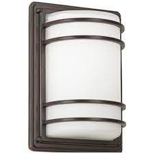 Habitat 11 High Bronze And Opal Glass Outdoor Wall Light 58343 Lamps Plus Outdoor Wall Light Fixtures Contemporary Outdoor Wall Lights Contemporary Outdoor Lighting