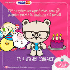 En imefi tv les deseamos que pasen un feliz día del contador, por adelantado, recuerden preguntar por nuestros precios de promoción para ustedes. Detalles Malu Feliz Dia Del Contador En Malu Facebook