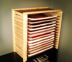 Sure I Could Have Spent A Grand On A Big Flat File That Would Have Conveniently Doubled As A Work Table This One Art Studio Storage Paper Storage Flat Files