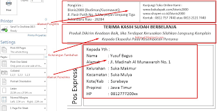 Karena jika dicetak menggunakan template dari microsoft word, desain stiker tidak dapat dikembangkan lebih luas sehingga sulit menampilkan citra bisnis ke customer. Download Contoh Label Alamat Paket Online Tanpa Mail Merge Dengan Microsoft Word Sharing Teknologi Dan Ilmu Komputer