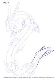 Learn How To Draw Rayquaza From Pokemon Pokemon Step By Step Drawing Tutorials Pokemon Sketch Pokemon Drawings Drawings