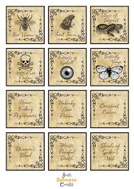 Free Halloween Potion Bottle Dollhouse Miniatures Halloween Potions Potion Labels Halloween Bottles