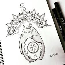 Tattoos are a new way of expressing your love for anything. Totoro Tattoo Design On Behance