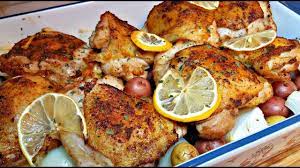 Baked Lemon Garlic Chicken Recipe Lemon Garlic Cream Sauce Recipe Youtube