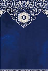 Blue Antique Vintage Wedding Background Background Vintage Islamic Art Pattern Wedding Background