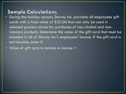 Holiday gift cards taxable to employees. Group Term Life Sid Born March 25 1953 Age 55 59 43 Per 1 000 Of Excess Coverage Per Month Annual Salary 80 000 Employer Provided Life Insurance Ppt Download