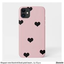 Check spelling or type a new query. Elegant Cute Black Blush Pink Heart Pattern Case Mate Iphone Case Zazzle Com In 2021 Girly Phone Cases Trendy Phone Cases Tumblr Phone Case