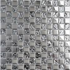 Glass table tops, glass shelves, shower shelves Crystal Silver Color Glass Mosaic Tiles For Bathroom Shower Tiles Square Pattern Blue Kitchen Backsplash Home Improvement Mosaic Tile Sink Mosaic Piecesmosaic Stone Tile Aliexpress