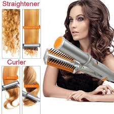 Lisse des racines aux pointes. 2 In1 Pro Ionique Styler Brosse Chaude Et En Ceramique Lisseur De Cheveux Plats Curler Ue Plug Achat Vente Fer A Lisser Cdiscount