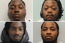 4 gang members to be sentenced today at the Old Bailey for the murder of  Kacey Boothe. Kammar Henry-Richards 26 Ka'mani Brightly-Donaldson, 25, of  Romford, Jeffrey Gyimah, 23, and Joao Pateco-Te, 28,