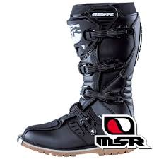 msr vxii boots black sportbike track gear