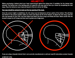 Cascade Lacrosse Helmet Sizing Chart Cascade Lacrosse Helmet