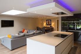open plan kitchen diner living room