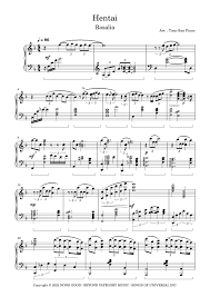 Hentai Sheet Music | Rosalia | Piano Solo