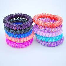 Tie Dyed Cord Hair Ties 10 Pack Etsy Use As A Hair Tie Or A Bracelet Shop Hairties Dreamer A Hair Tie Accessories Coil Hair Ties Hair Tie Bracelet