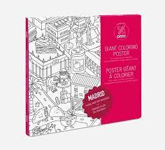 Check out our usa maps coloring selection for the very best in unique or custom, handmade pieces from our shops. Giant Coloring Poster Madrid