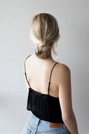 You need to part your hair into two parts and make a knot in the center. How To 3 Easy Low Bun Hairstyles Alex Gaboury
