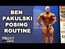 bodybuilder posing routine with ben