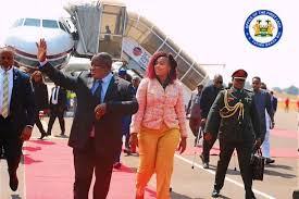 This afternoon, His Excellency President Dr. Julius Maada Bio and and wife  First Lady Fatima Maada Bio have departed Sierra Leone, responding to a  gracious invitation from His Majesty King Charles III.