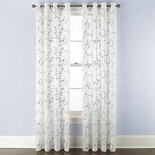 Treat yourself to some shopping therapy minus the guilt with our online clearance items! Linden Street Brooke Embroidered Sheer Grommet Top Single Curtain Panel Jcpenney