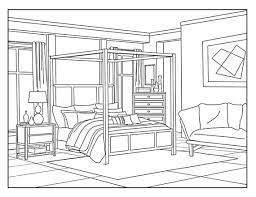 March 10, 2020february 6, 2019 by coloring. Bedroom Around The House Coloring Pages For Adults 1 Etsy