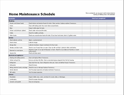I'm trying to make a fillable form checklist in excel and have a question. Home Maintenance Schedule Excel