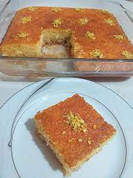 Türkischer mohnkuchen dieses rezept ist ausgelegt auf eine springform mit 22cm durchmesser! Turkischer Griesskuchen Revani Rezept Turkische Rezepte Griesskuchen Kuchen Und Torten Rezepte Turkische Rezepte