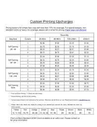 Printing Upcharges With Gcmi Info Revised 1 31 2014