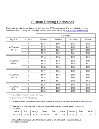 printing upcharges with gcmi info revised 1 31 2014