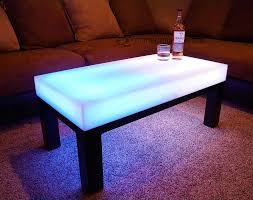 Led Lighted Lounge Coffee Table Aurora Series Customized Designs Coffee Table Wood Resin Table Table Centerpieces For Home